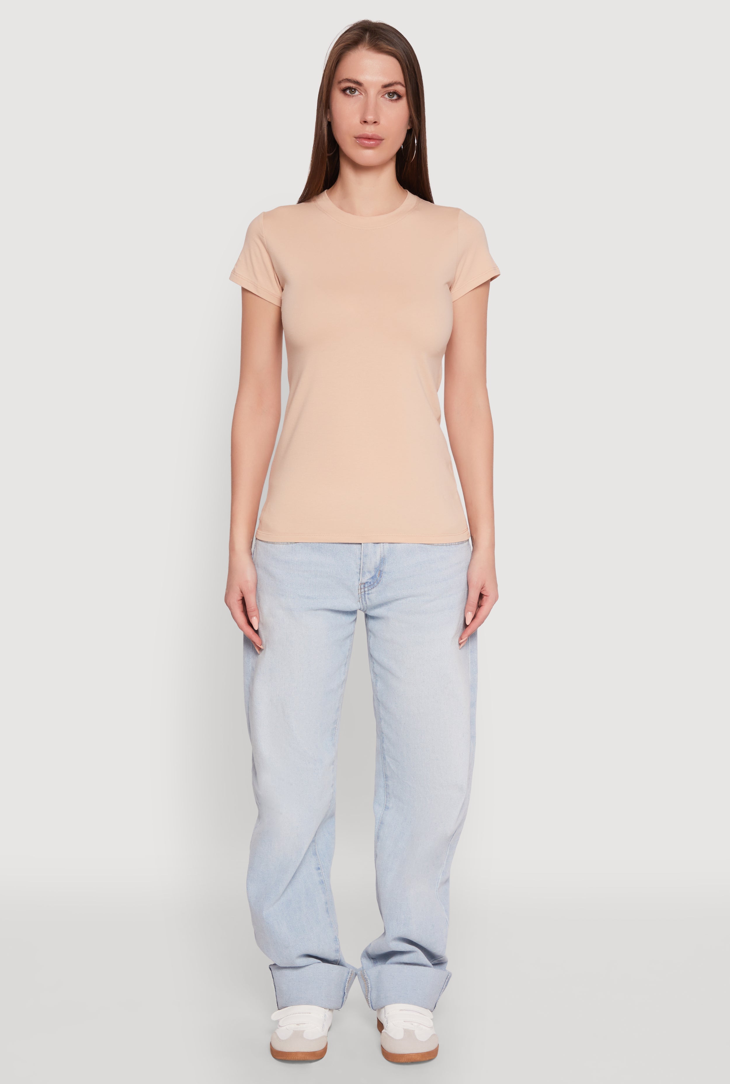 High Neck Short Sleeve Tee