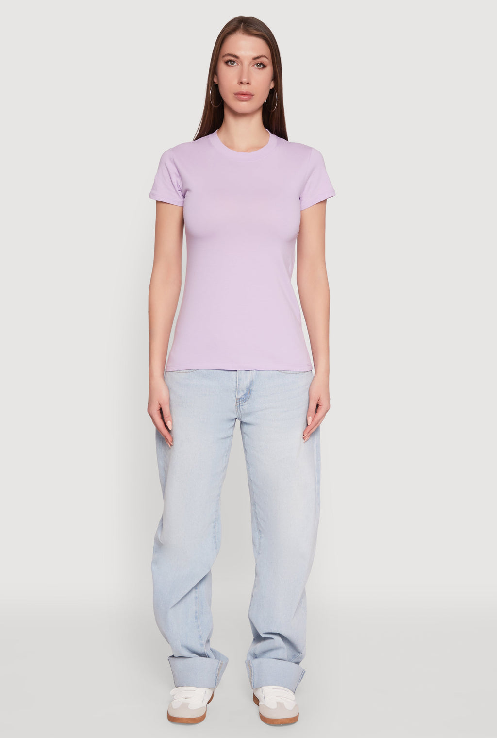 High Neck Short Sleeve Tee