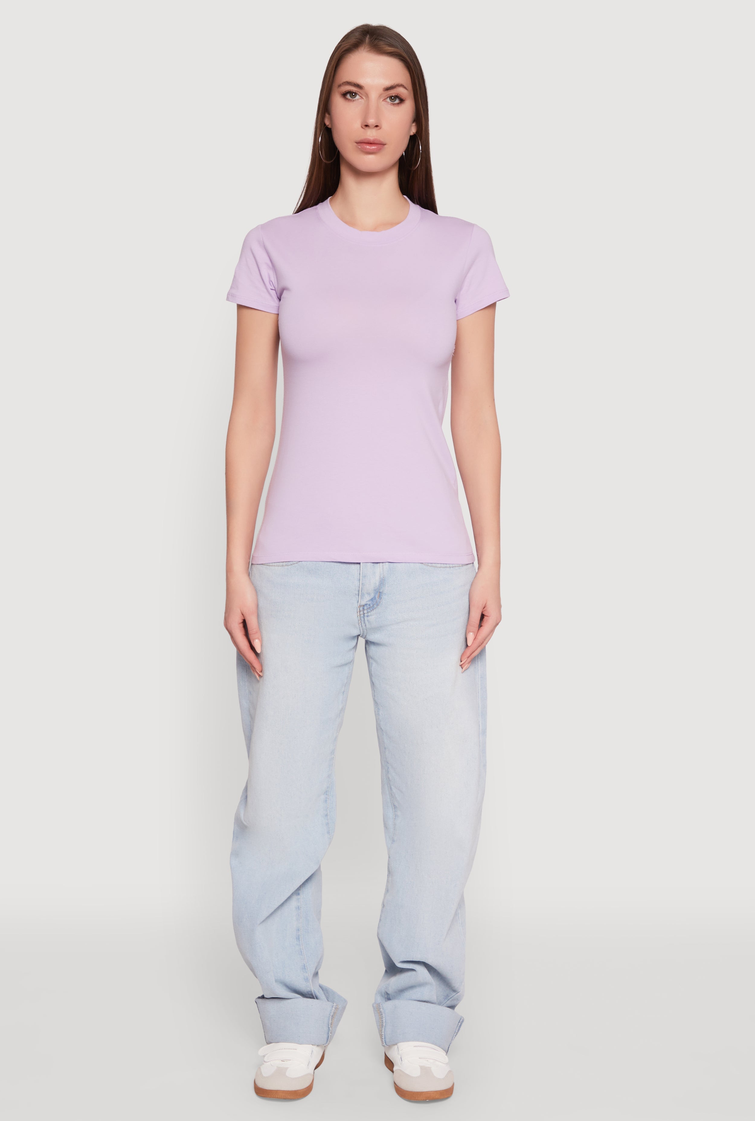 High Neck Short Sleeve Tee