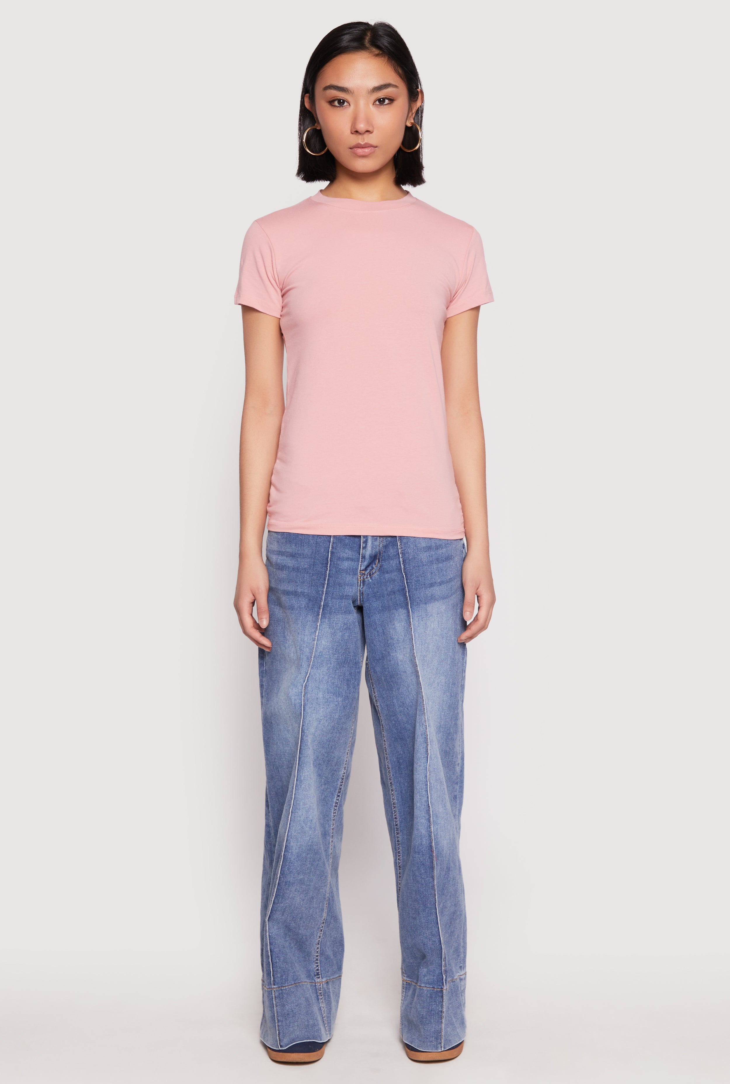 High Neck Short Sleeve Tee