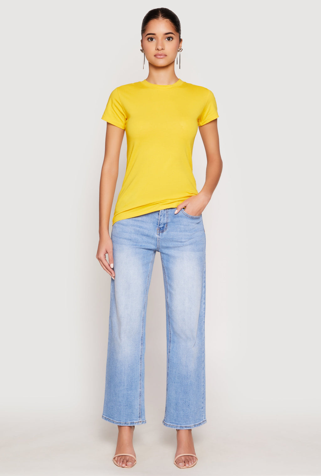 High Neck Short Sleeve Tee