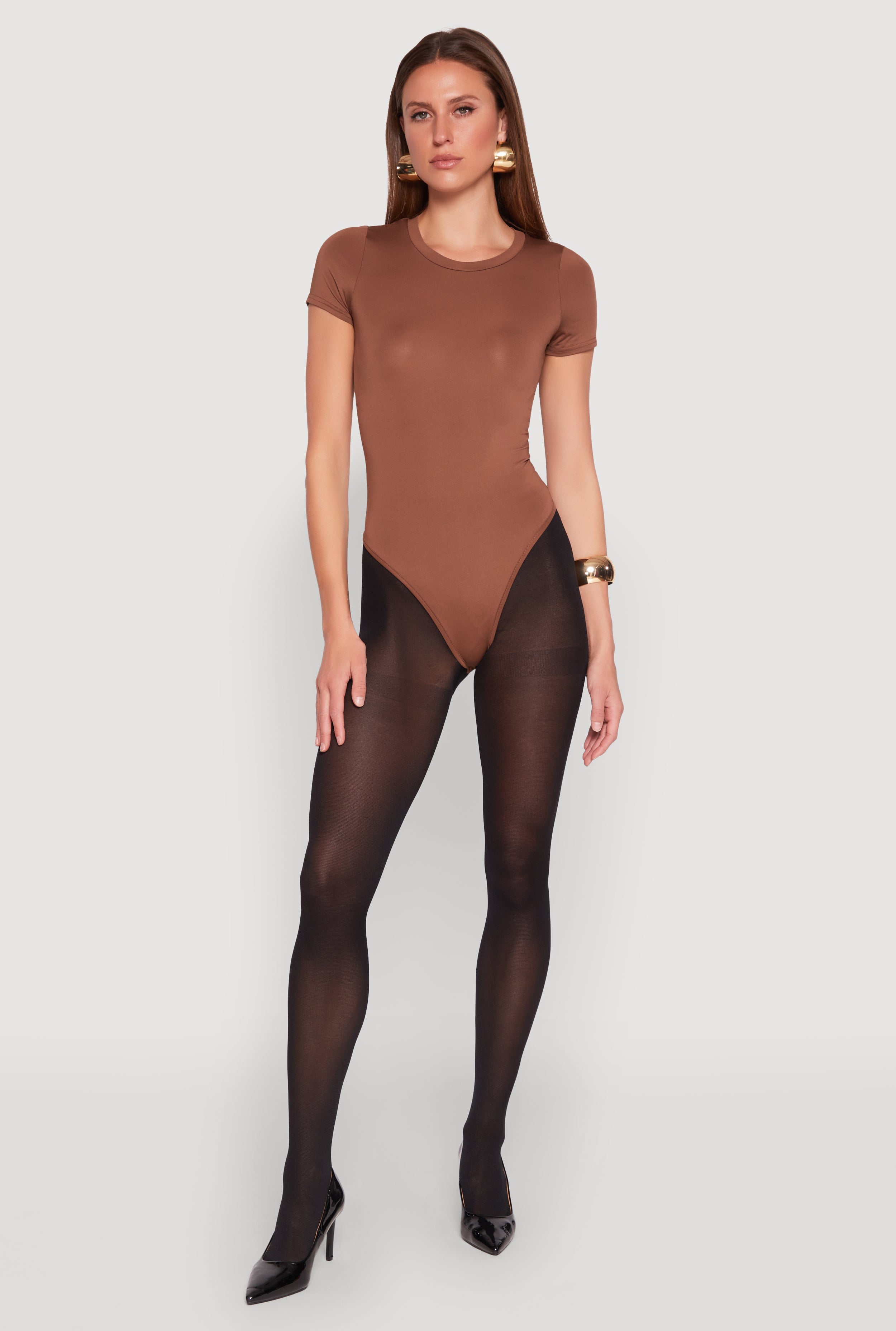 Daisy Short Sleeve Crew Neck Bodysuit