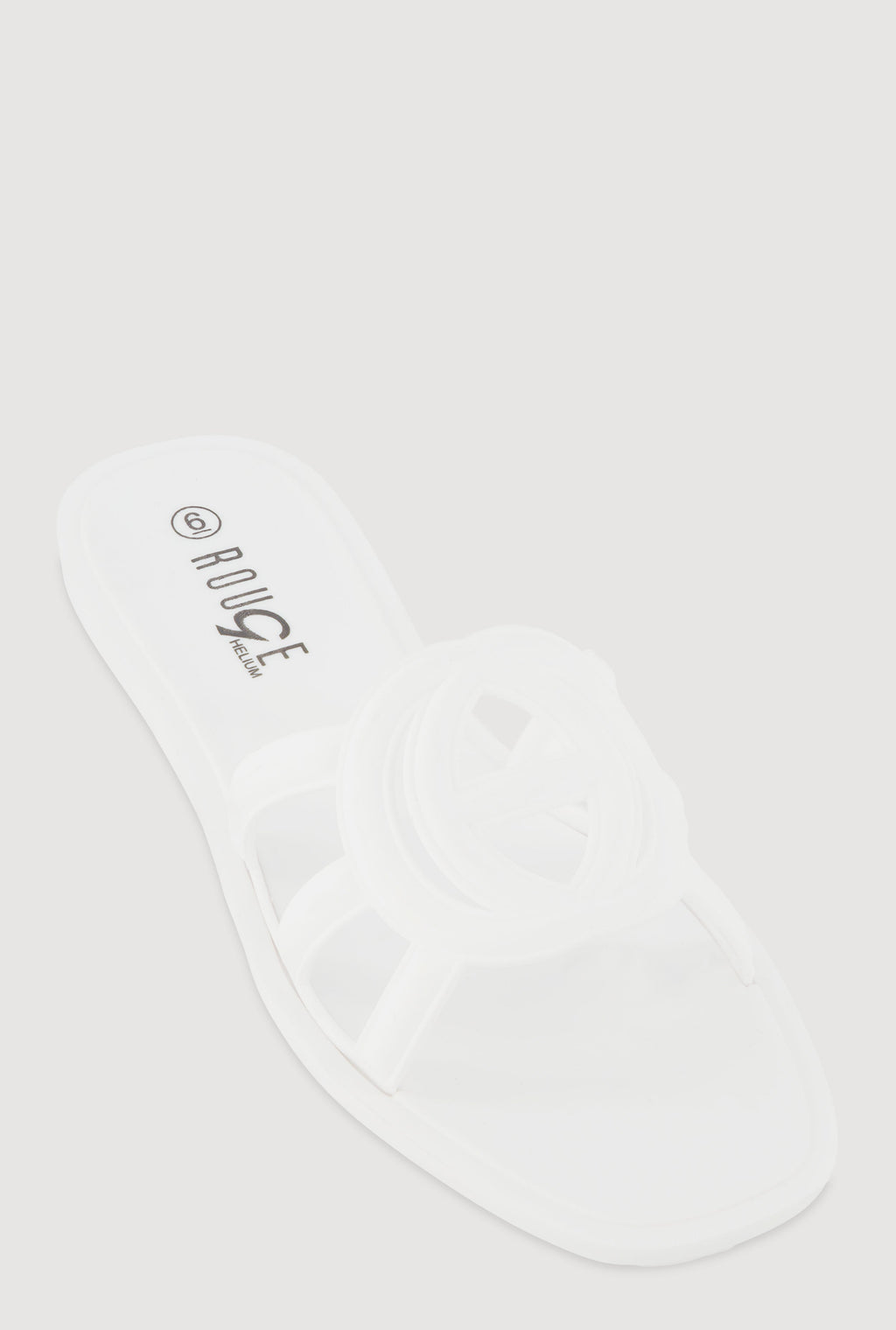 Cut Out Band Jelly Slide Sandals