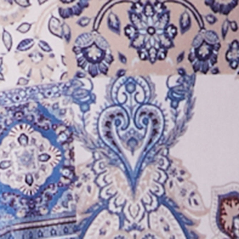 Paisley Mesh Bell Sleeve Blouse