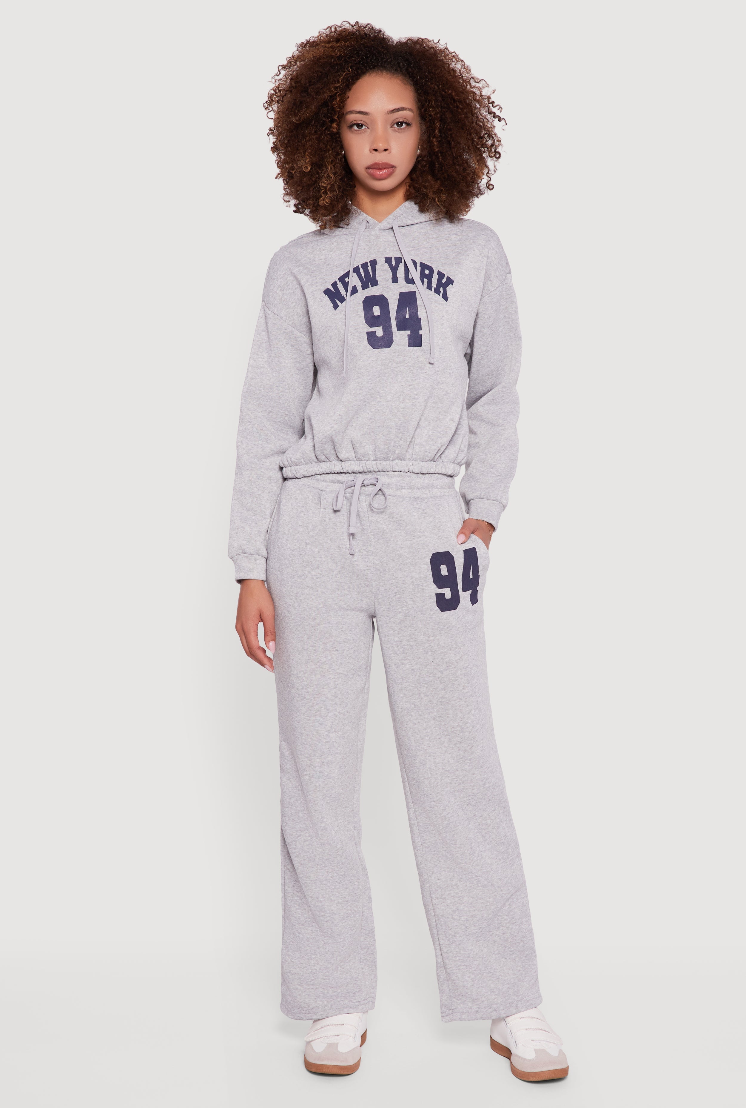 Graphic Print Fleece Lined Sweatpants